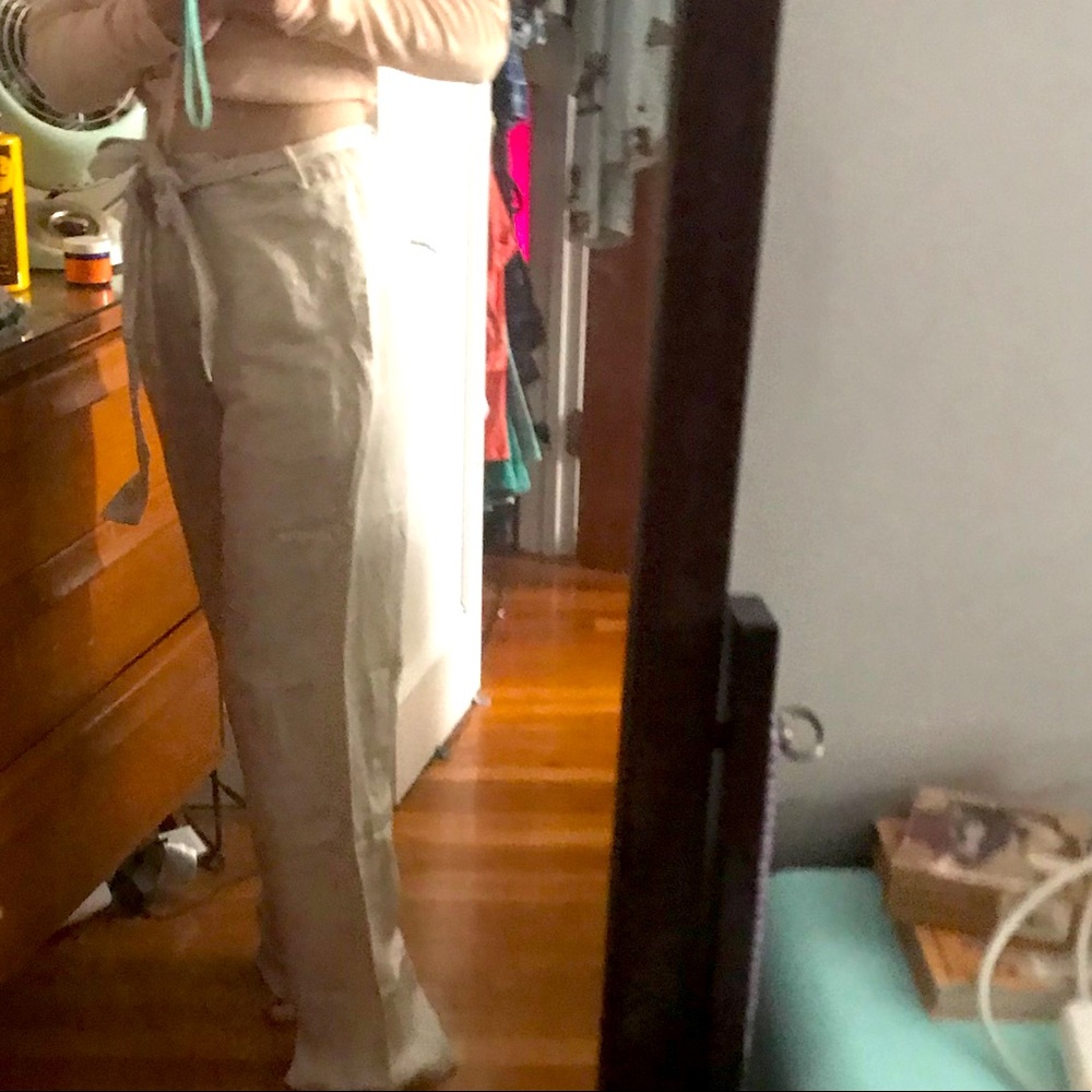 Max Jeans Wide Leg Linen Pants